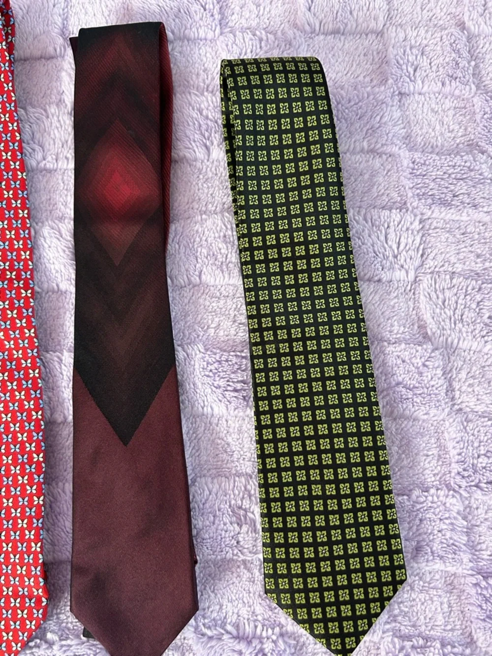 Lot of 3 Men's Designer Style Neck Ties